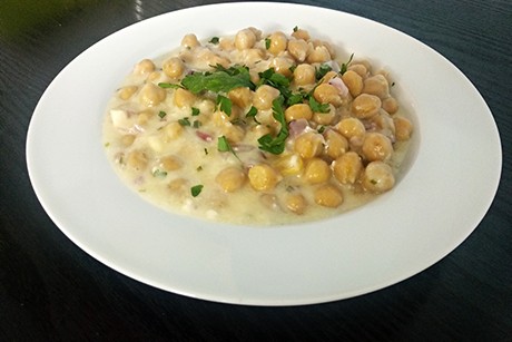 Käse-Kichererbsen