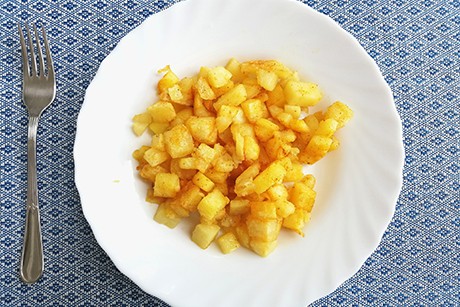 Einfache Kartoffelwürfel
