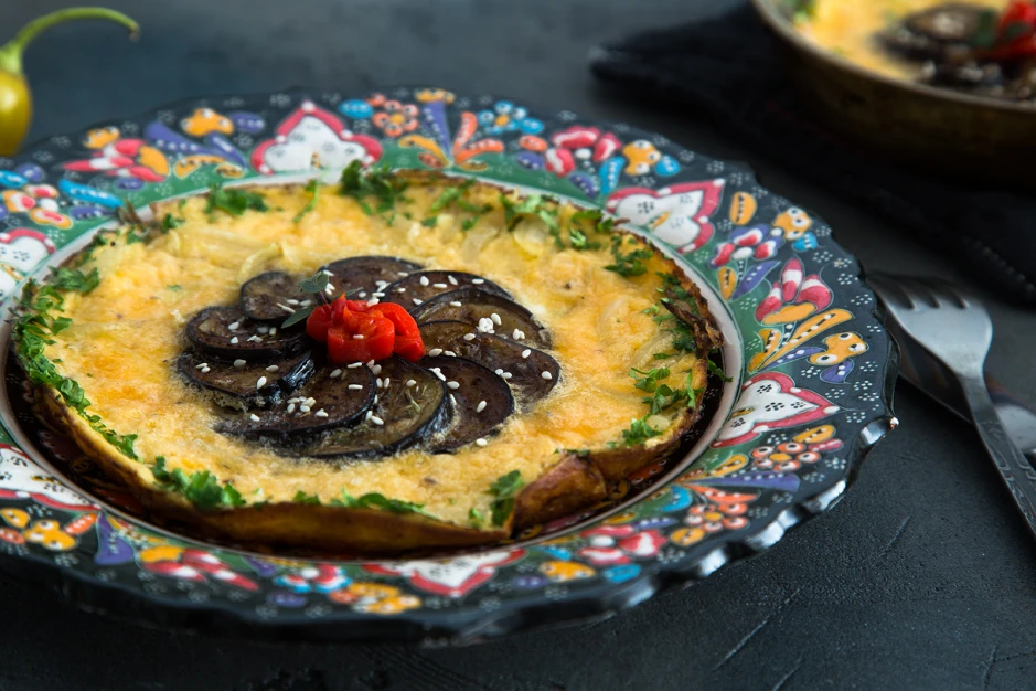 Auberginen-Omelette
