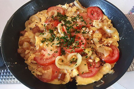Spanisches Tomatenomelette