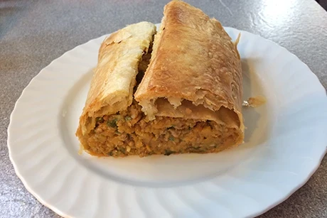 Kürbisstrudel mit Faschiertem