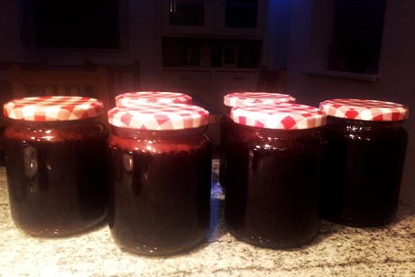 Rote Trauben-Zimt-Marmelade
