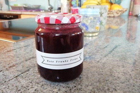 Rote Trauben-Feigen-Marmelade