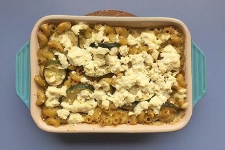 Zucchini-Makkaroni-Auflauf