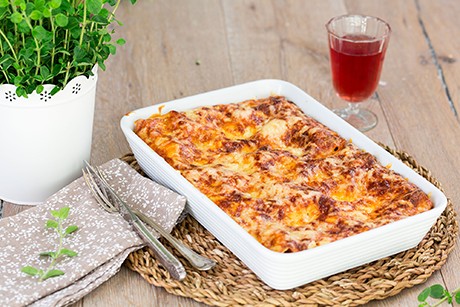 Tiroler Lasagne mit dreierlei Käse