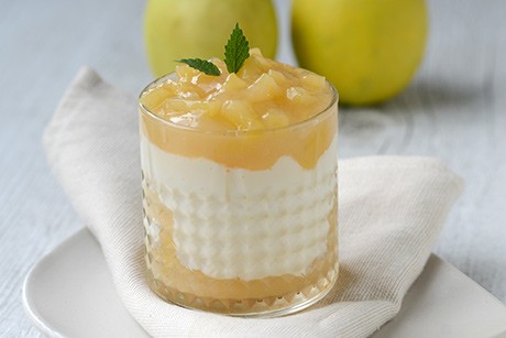 Milchreisdessert mit Apfel