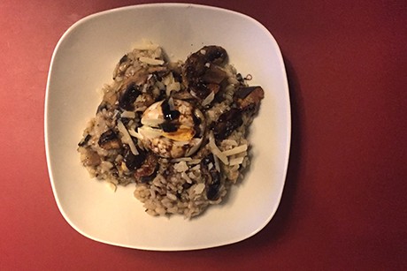 Champignonrisotto mit Feigen