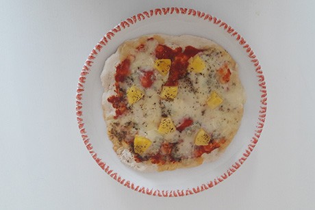 Gorgonzola-Ananas Pizza