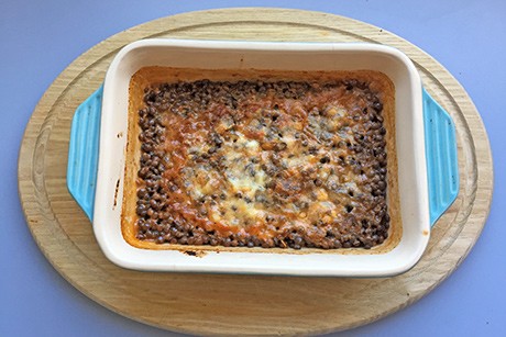 Linsen-Tomaten-Auflauf