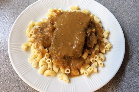 Rindschnitzel mit Wurzelgemüse