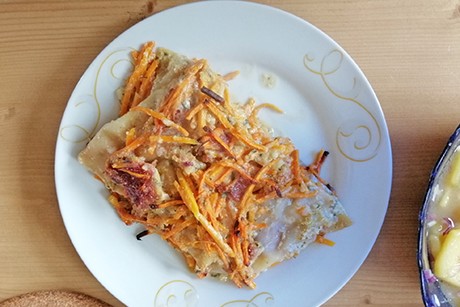 Süßkartoffel Feigen Lasagne