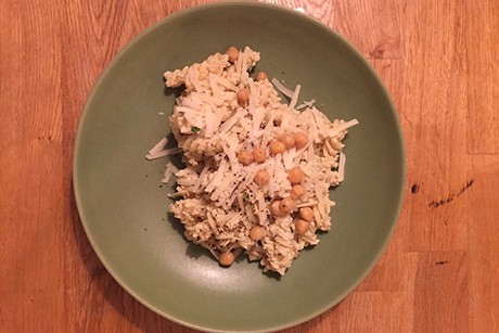 Spiralnudeln mit Kichererbsen Pasta con ceci