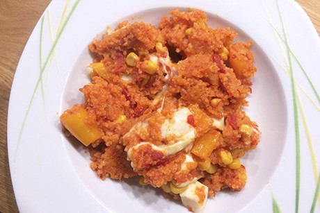 Couscous-Mozzarella-Pfanne