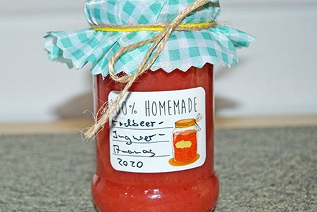 Erdbeer-Ingwer-Ananas Marmelade