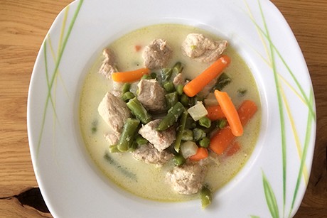 Gemüseeintopf mit Schweinefleisch