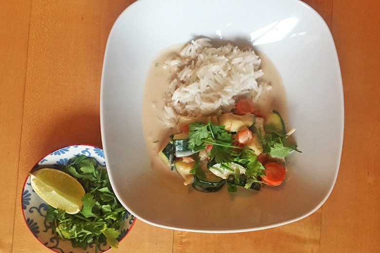 Leichtes Zucchini-Curry