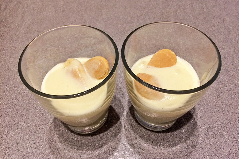 Vanillecreme mit Biskotten