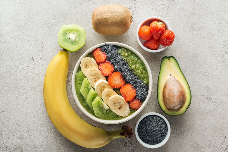 Smoothie Bowl in grün