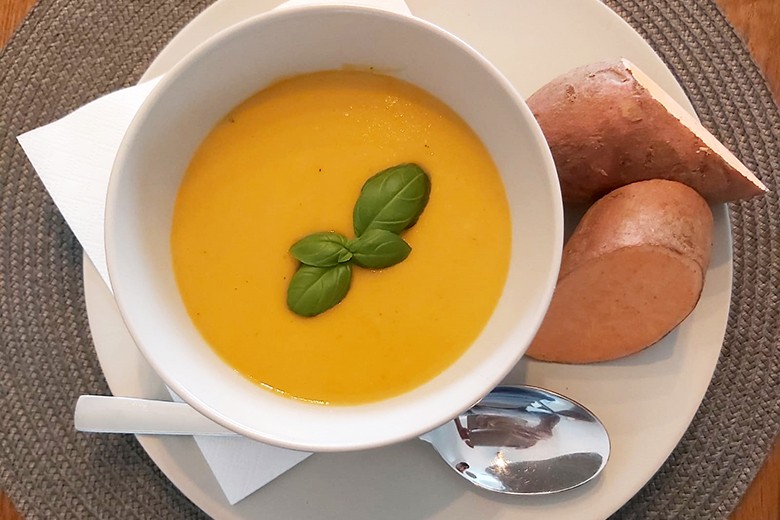Süßkartoffel Kokossuppe