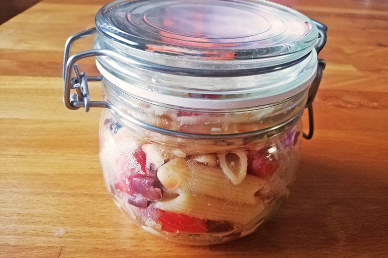 Meal Prep: Pasta mit Tomaten