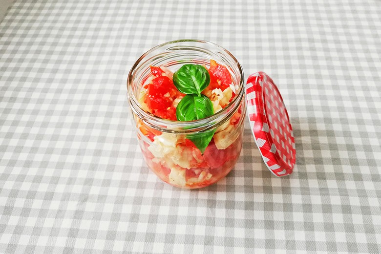 Mozzarella aus dem Einmachglas