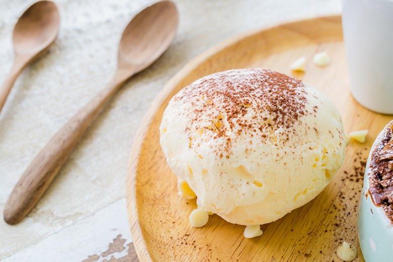 Vanilleeis ohne Eismaschine