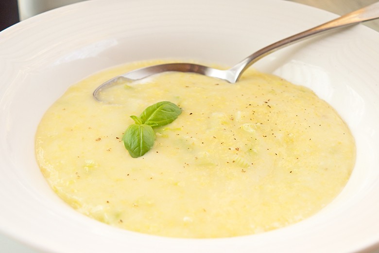 Polenta-Lauchsuppe