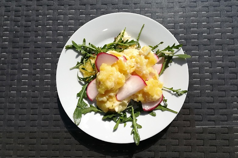 Rucola-Radieschen-Kartoffelsalat