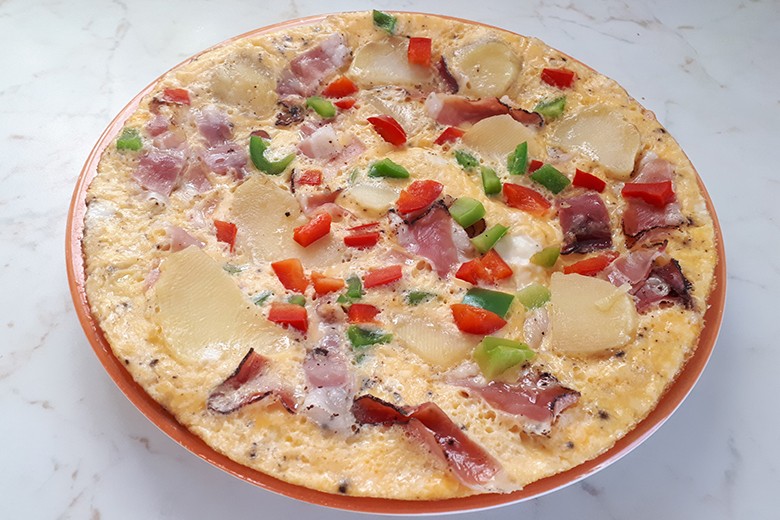 Kartoffel-Speck-Omelette