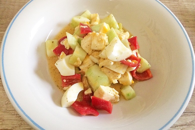 Eier-Gurkensalat