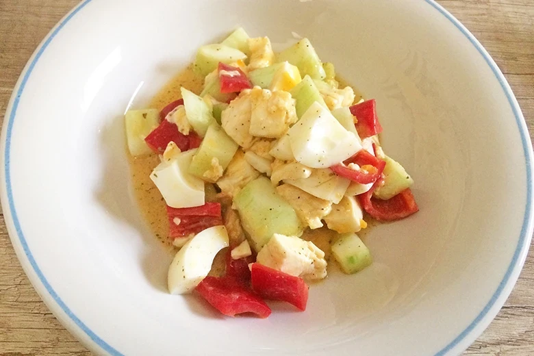 Eier-Gurkensalat