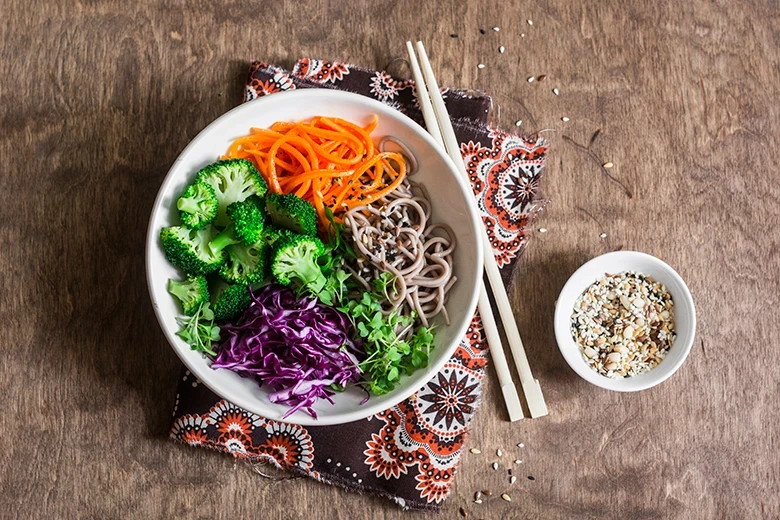 Buddha Bowl mit Nudeln