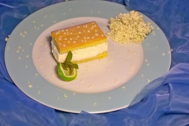 Hollerblüten-Limettenschnitten