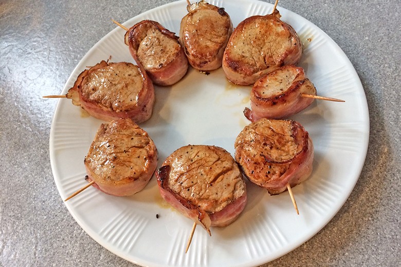 Pikantes Schweinefilet im Speckmantel