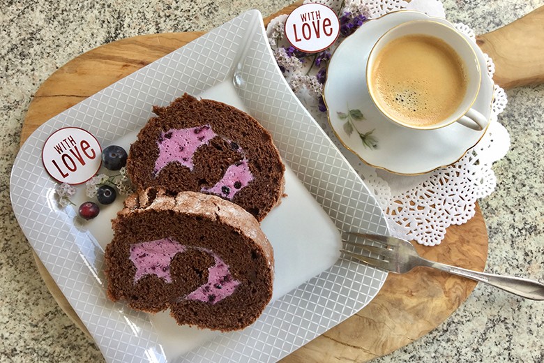 Heidelbeerroulade