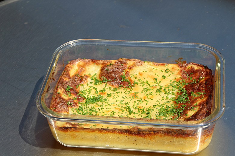 Überbackenes Kartoffelpüree mit Käse