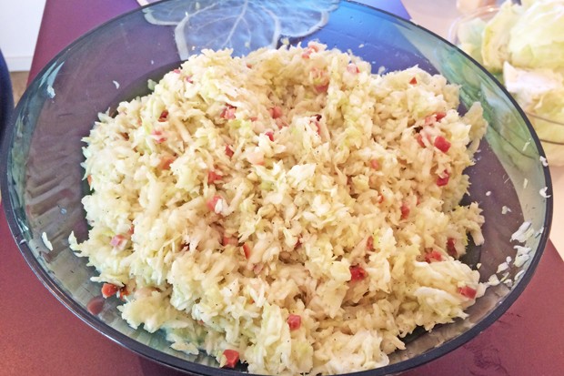 Krautsalat mit Speck
