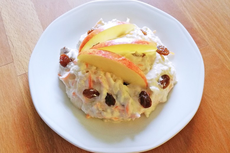 Einfaches Karotten-Apfel-Dessert