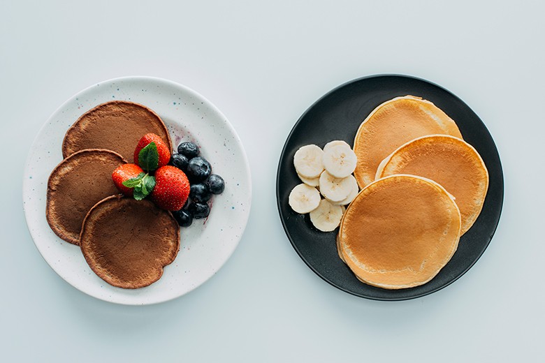 Pancakes aus Teffmehl