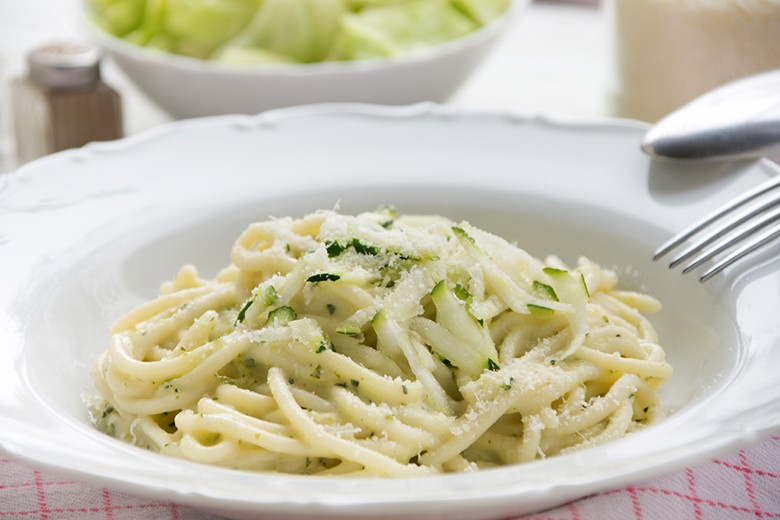 Zucchinisauce mit Spaghetti