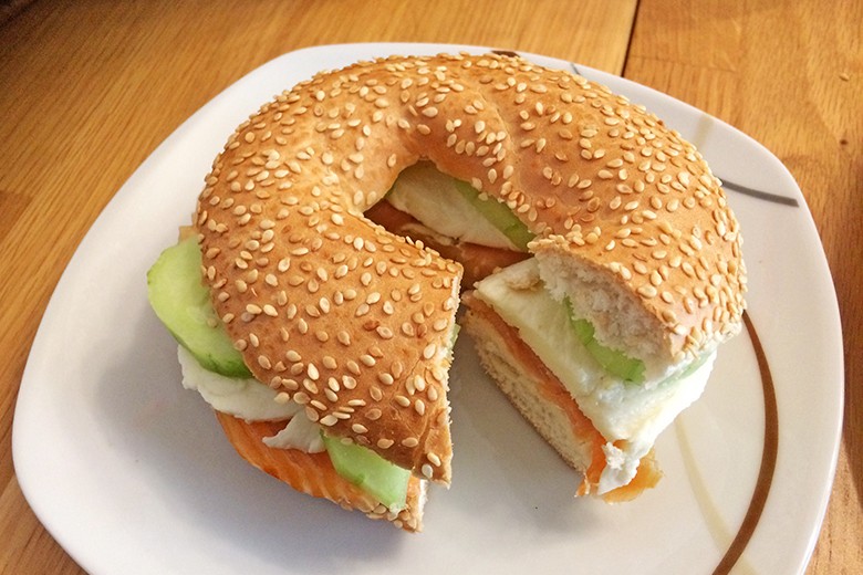 Lachs-Bagel