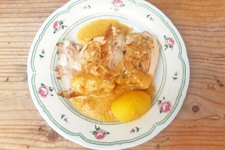 Gefülltes Kalbfleisch
