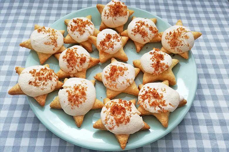 Buttersterne mit Kokoshaube