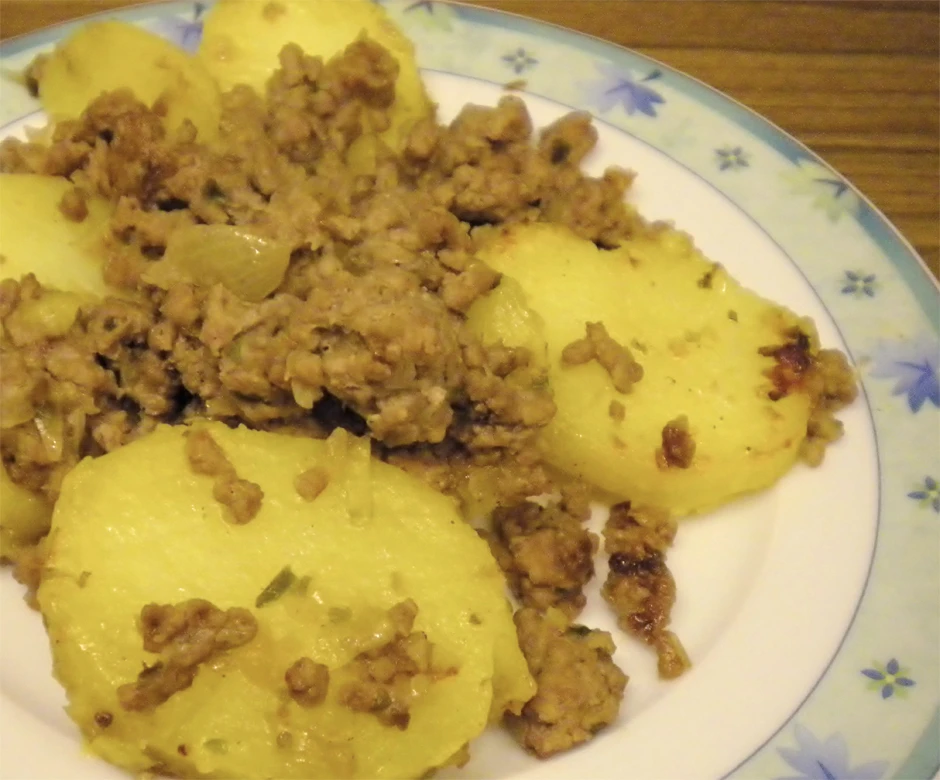 Kartoffeln mit Faschiertem