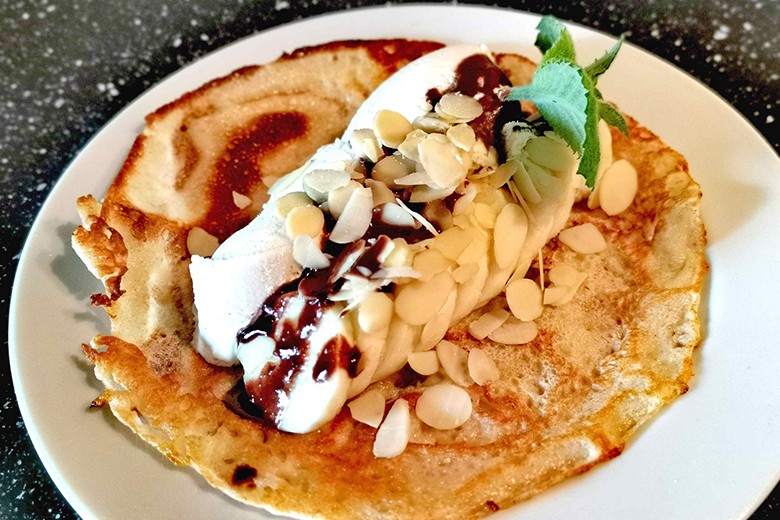 Bananensplit-Palatschinken