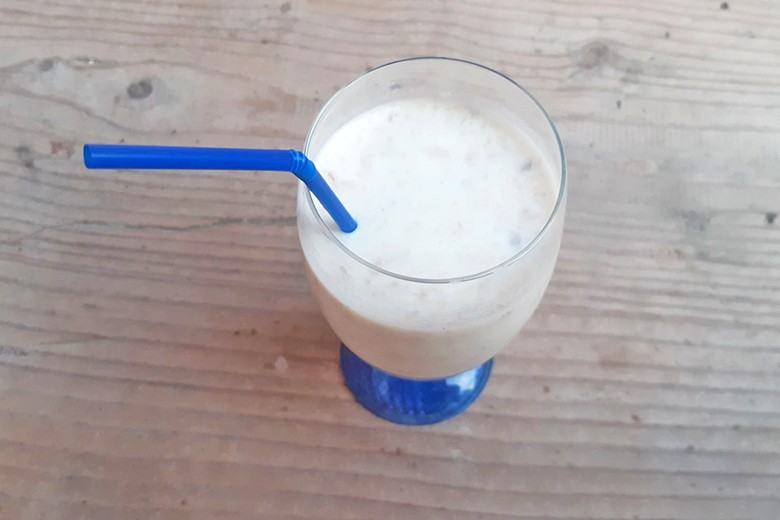 Bananenmilch mit Schuss