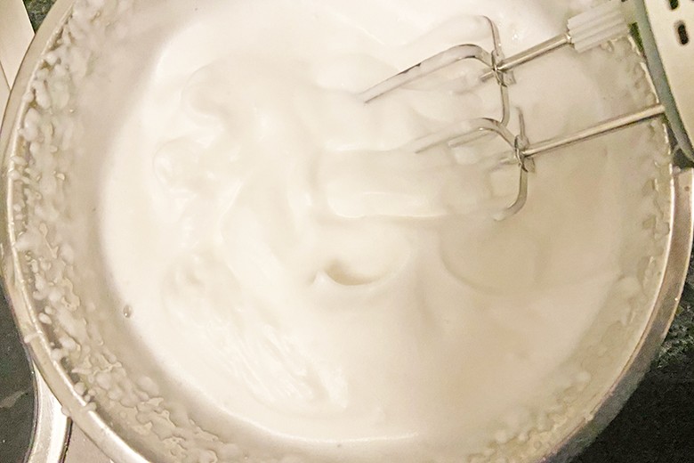 Veganer Eiweissschnee