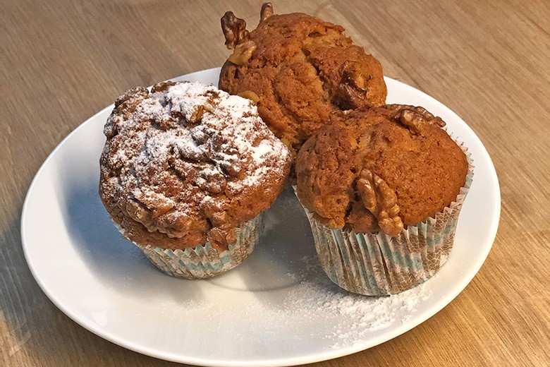 Apfel - Bananenmuffins
