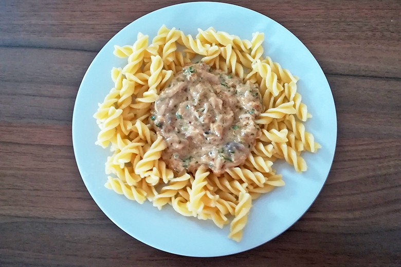 Schopftintlinge mit Spirelli