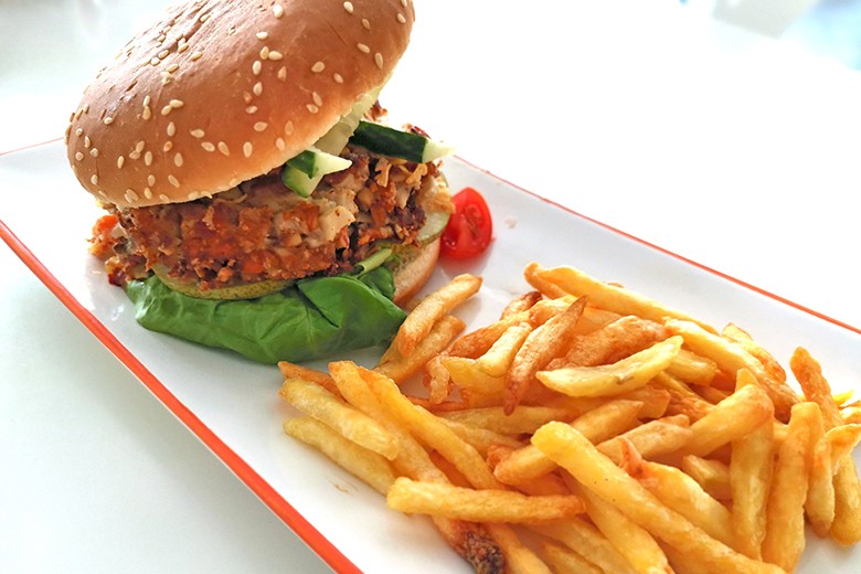 Kräuterseitling-Burger VEGAN